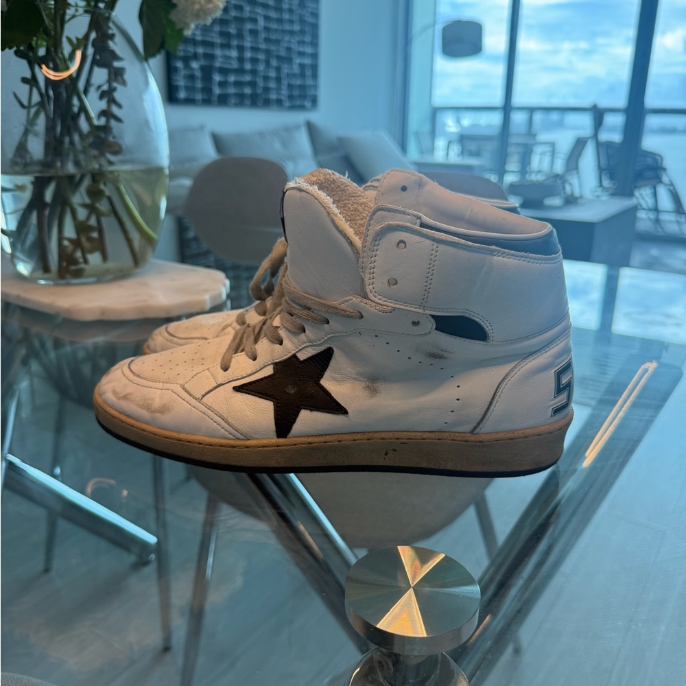 Golden Goose mens Sky-Star High-Top Sneakers - size 43 - Picture 5 of 7